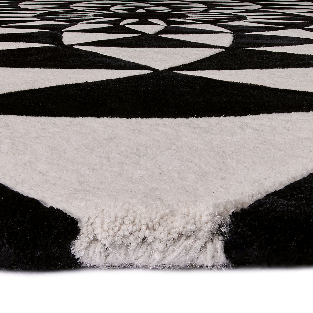 Tappeto BIANCA NEVE ZERO – Geometria Moderna per un Salotto di Design