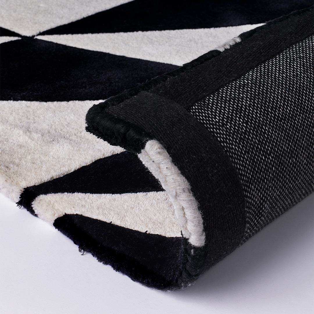 Tappeto BIANCA NEVE ZERO – Geometria Moderna per un Salotto di Design