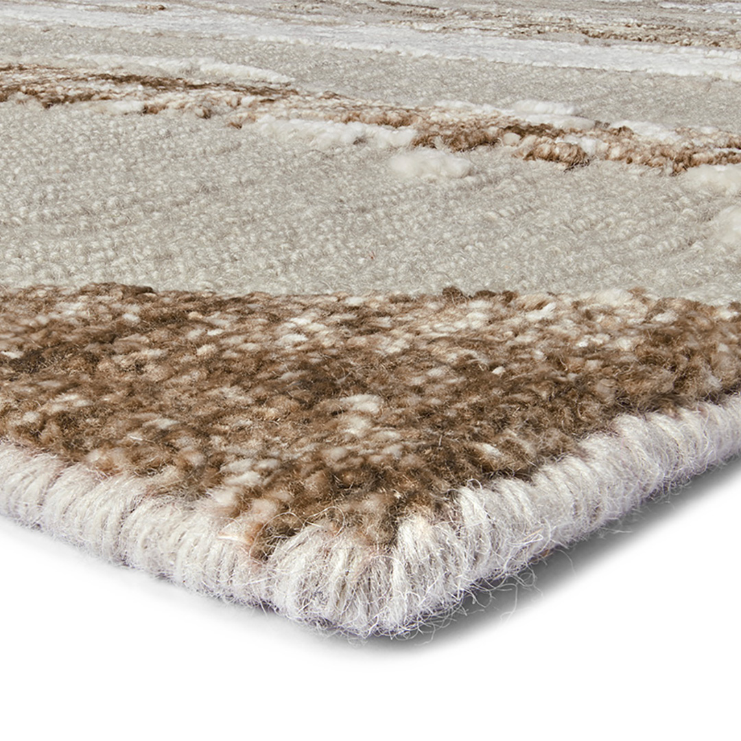 Tappeto DIVA BEIGE/BROWN – L'Armonia Perfetta per il Tuo Salotto Moderno