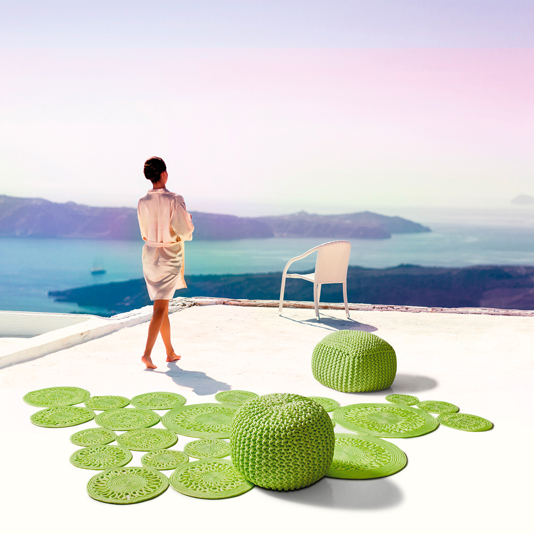Tappeto ALYSSA TWIST LIME – Design moderno e praticità per interni ed esterni