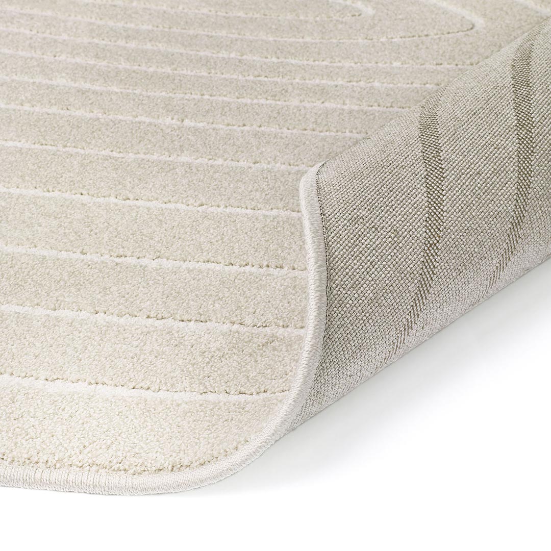 Tappeto CORTINA STONE IVORY: Eleganza Organica per Camere da Letto e Salotti Moderni