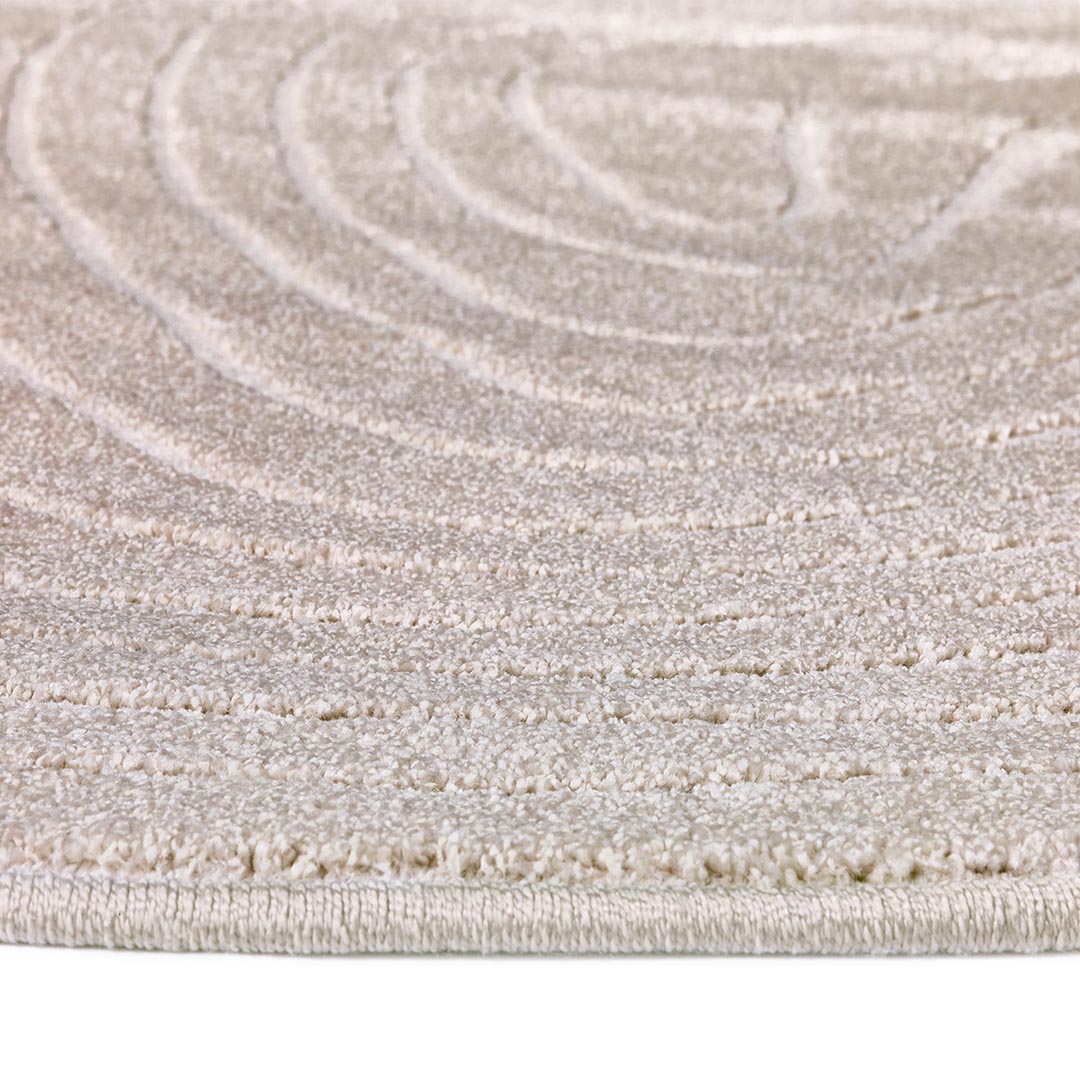 Tappeto CORTINA STONE IVORY: Eleganza Organica per Camere da Letto e Salotti Moderni