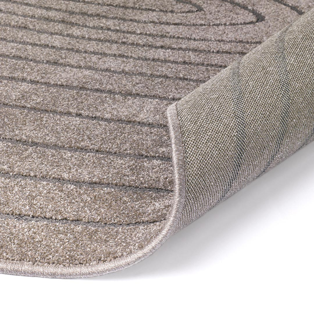 Tappeto CORTINA STONE TAUPE: Design Organico per Soggiorni e Salotti Moderni