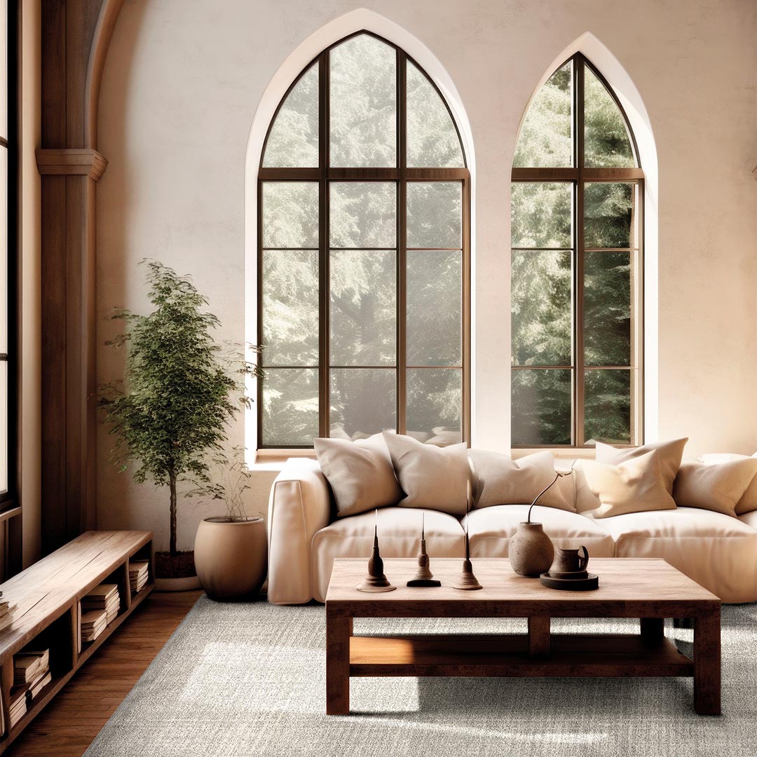 Tappeto Monocromatico MAYA IVORY: Eleganza Versatile per Ogni Ambiente