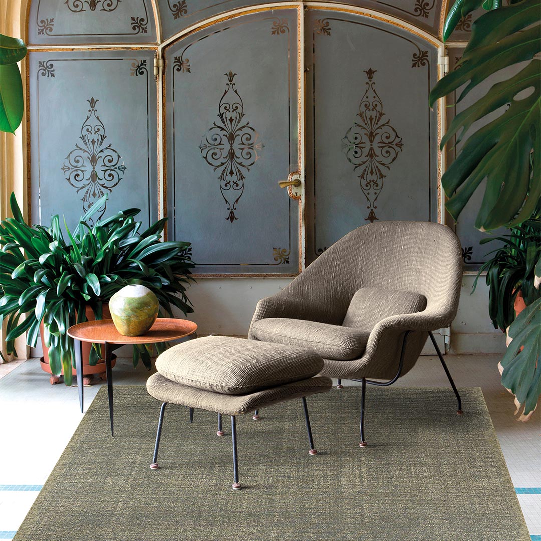 Tappeto MAYA SAGE: Raffinata Semplicità per Interni ed Esterni