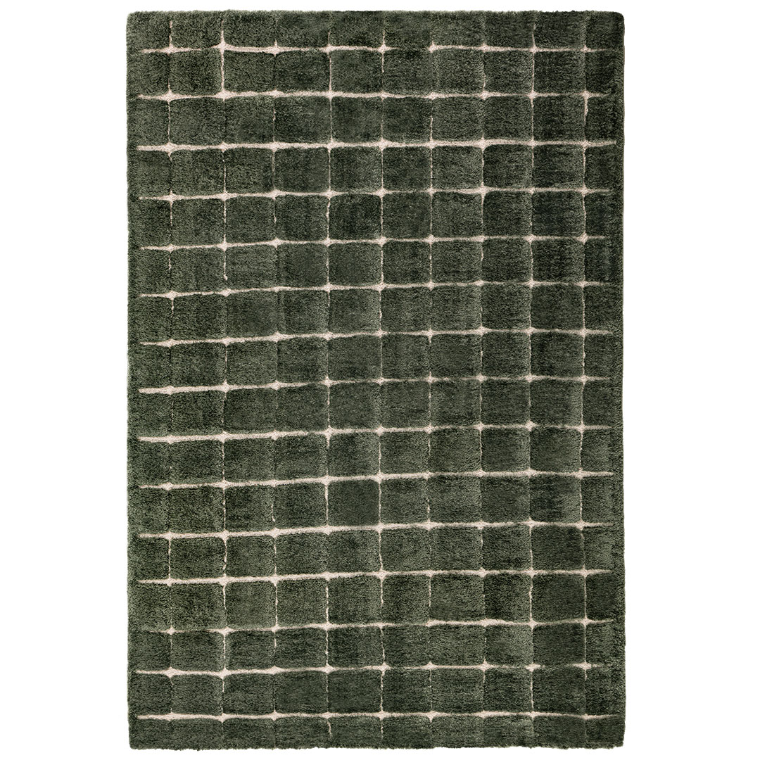 Tappeto VENERE 2 VERDE – Eleganza a rilievo per ambienti ricercati