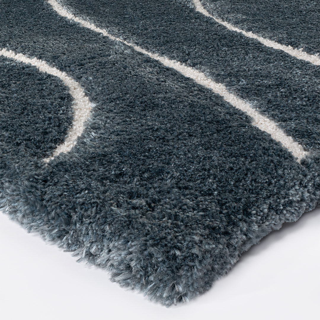 Tappeto VENERE 3 BLU – Design ondulato per un’eleganza senza tempo