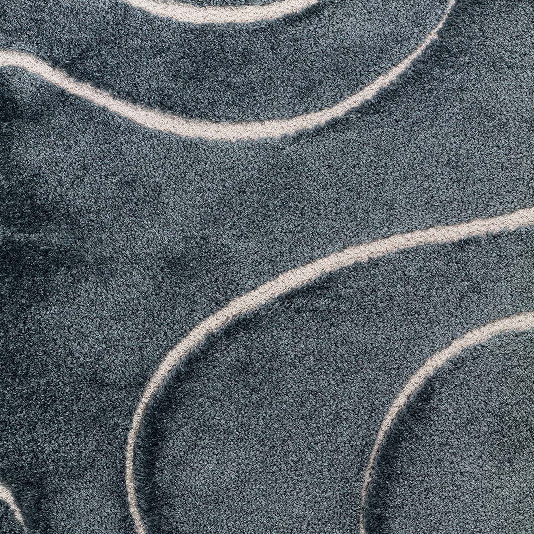 Tappeto VENERE 3 BLU – Design ondulato per un’eleganza senza tempo