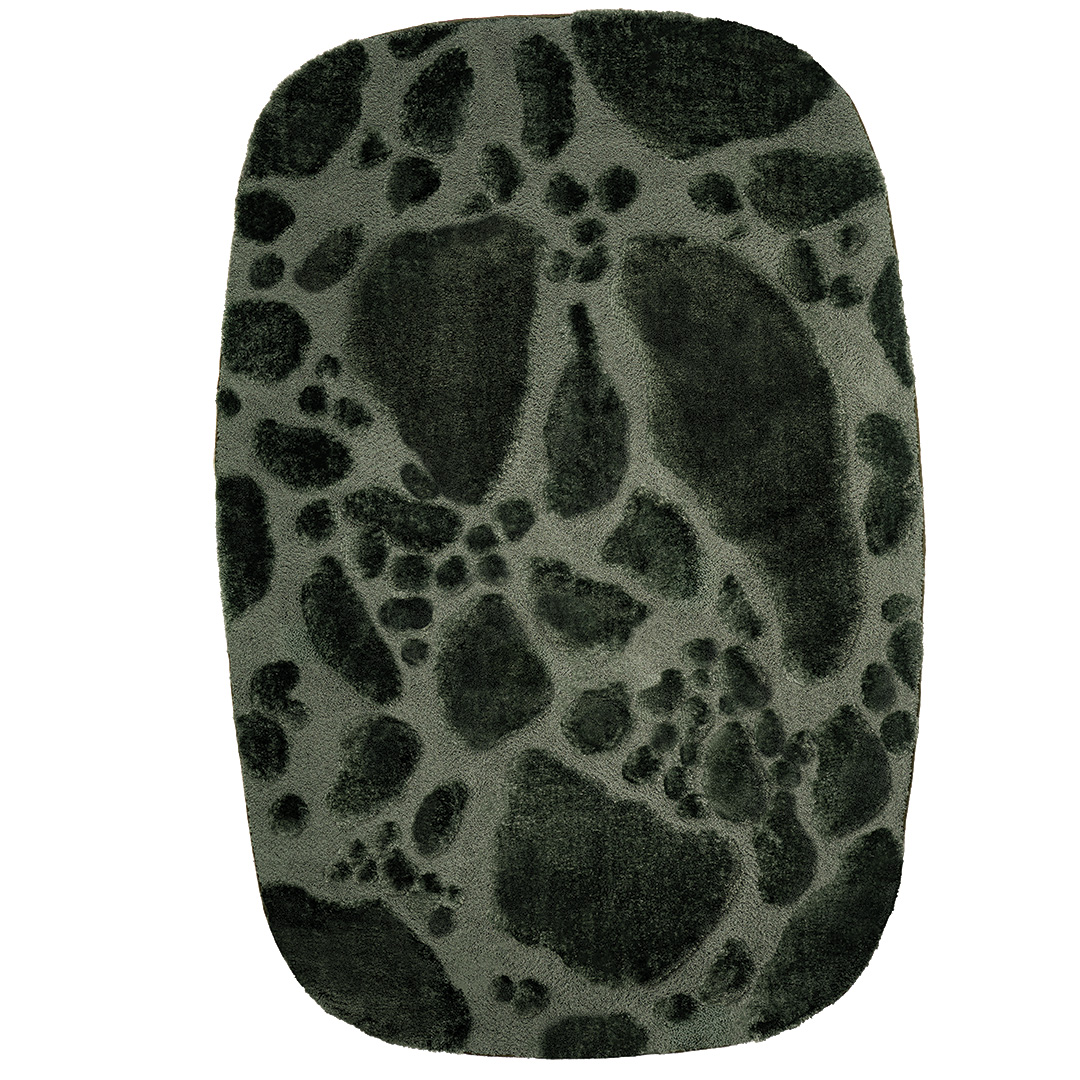 Tappeto VENERE STONE VERDE BOSCO – Eleganza organica per ambienti raffinati