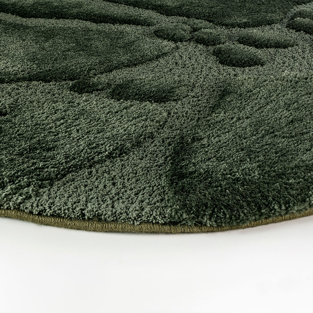 Tappeto VENERE STONE VERDE BOSCO – Eleganza organica per ambienti raffinati
