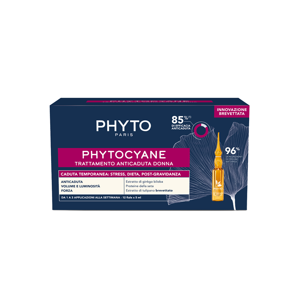 Phytocyane Fiale Anti-Caduta Temporanea dei Capelli Donna 12 Fiale