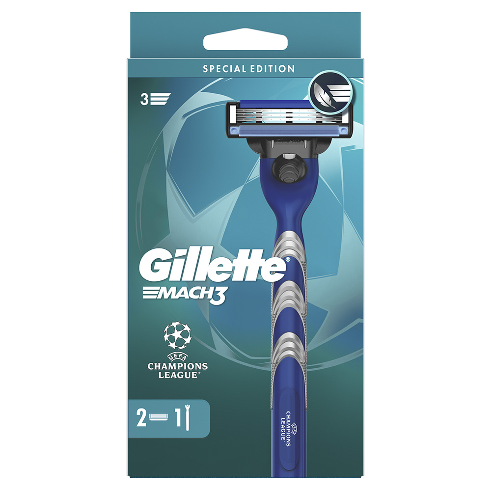Gillette Mach3 Rasoio con 2 Ricariche