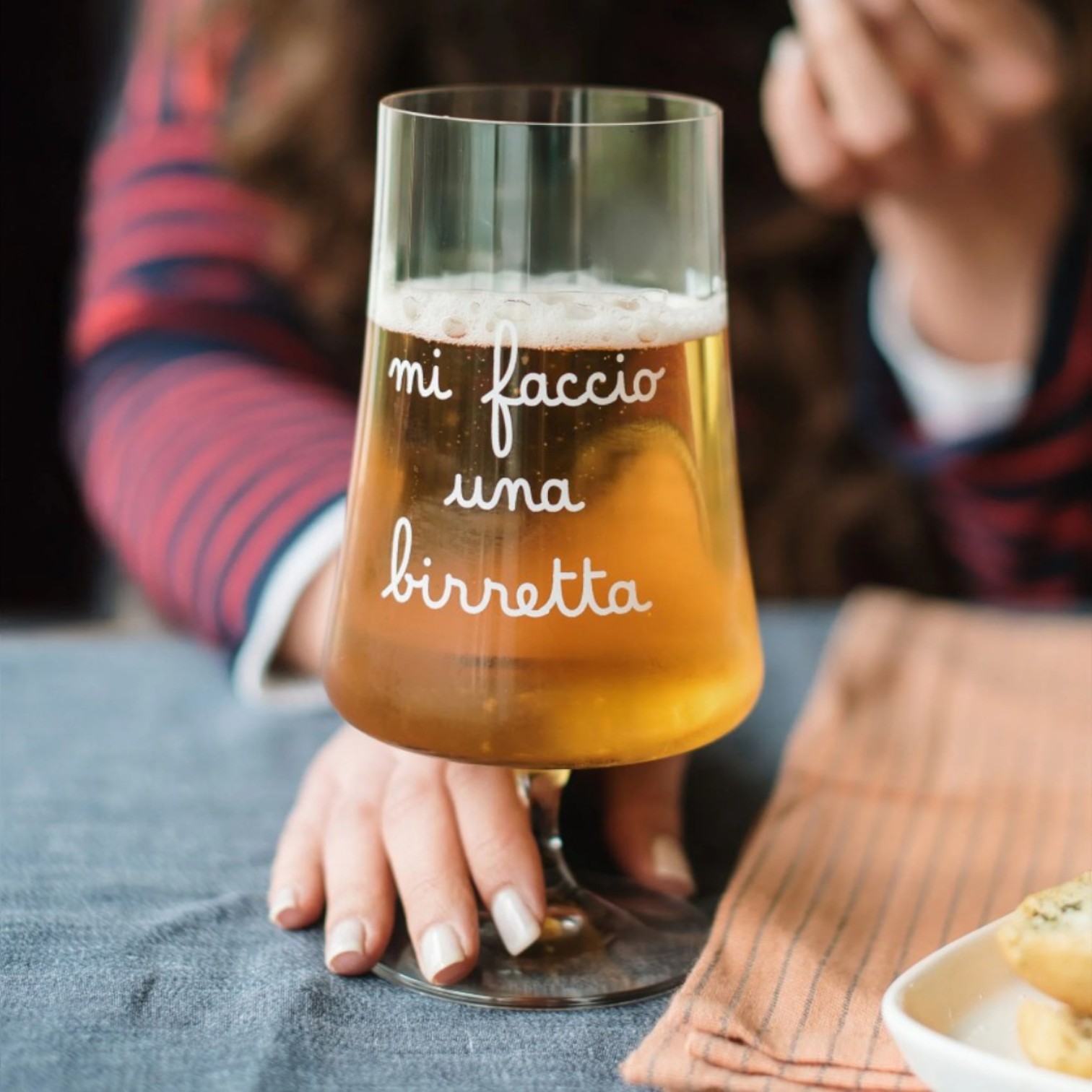 Set 2 Calici Mi Faccio Una Birretta