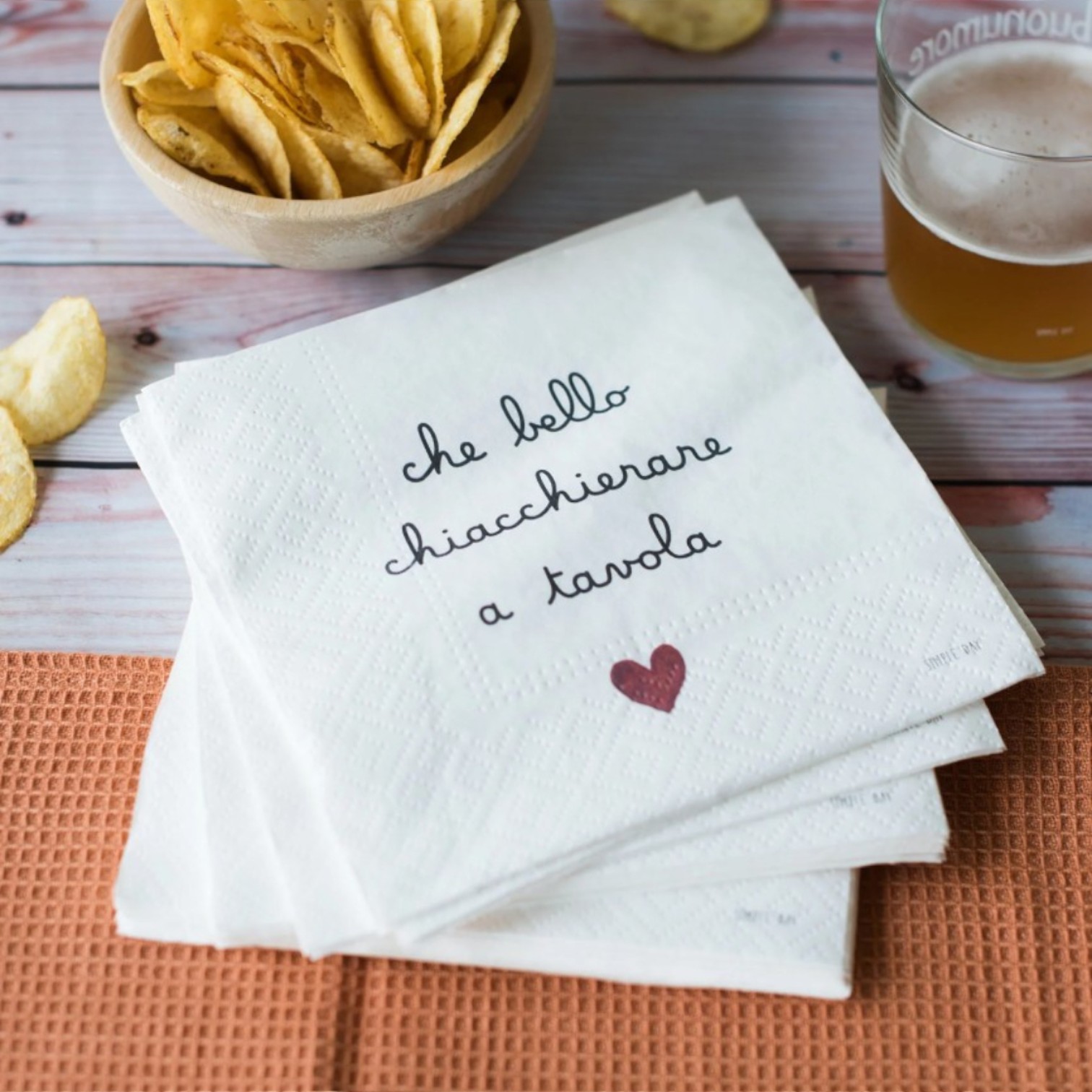 Set 20 Tovaglioli Che bello Chiacchierare a Tavola