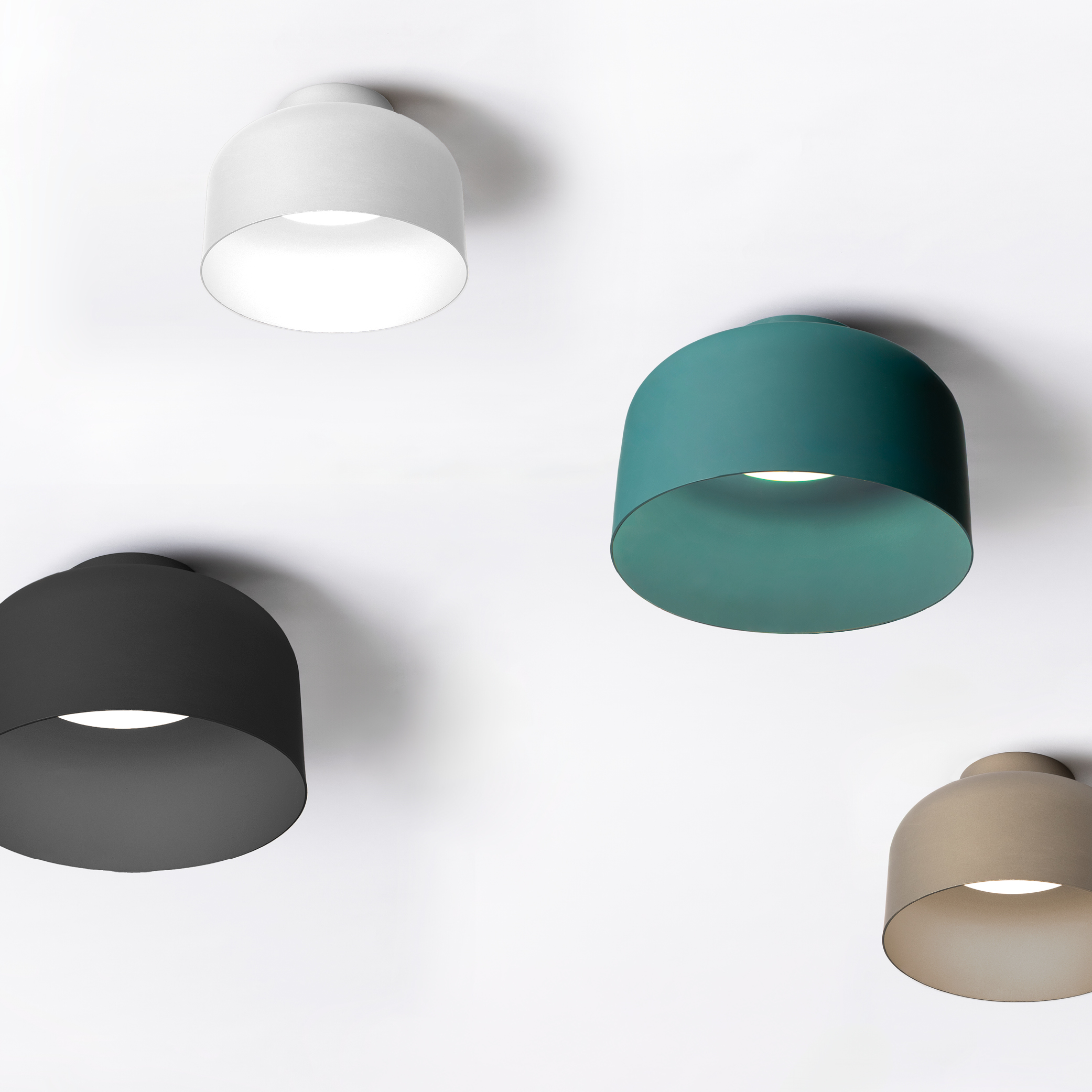 BOTTONE PLAFONIERA BIANCO 16W 2700K-3000K-4000K DIMMERABILE