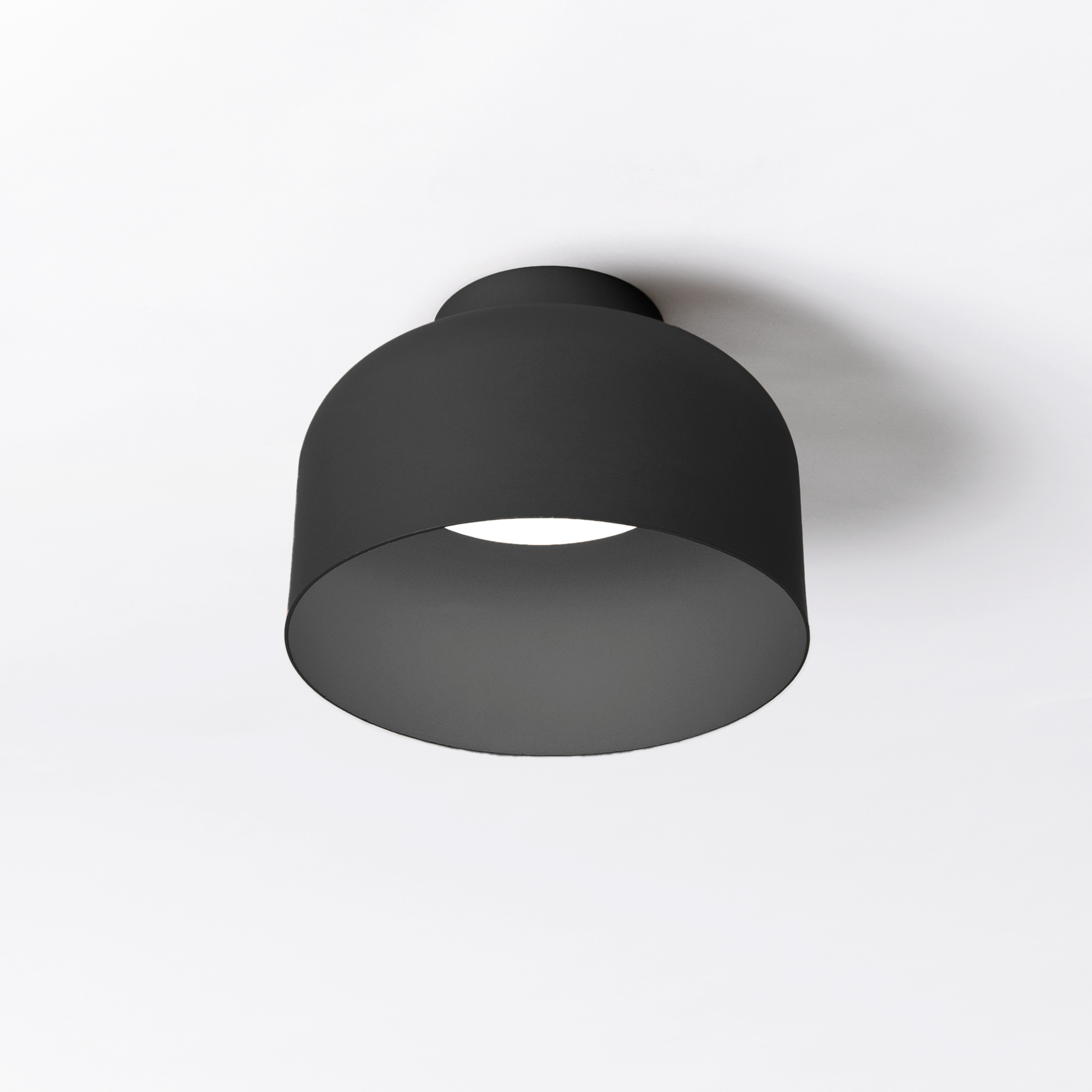 BOTTONE PLAFONIERA NERO 16W 2700K-3000K-4000K DIMMERABILE