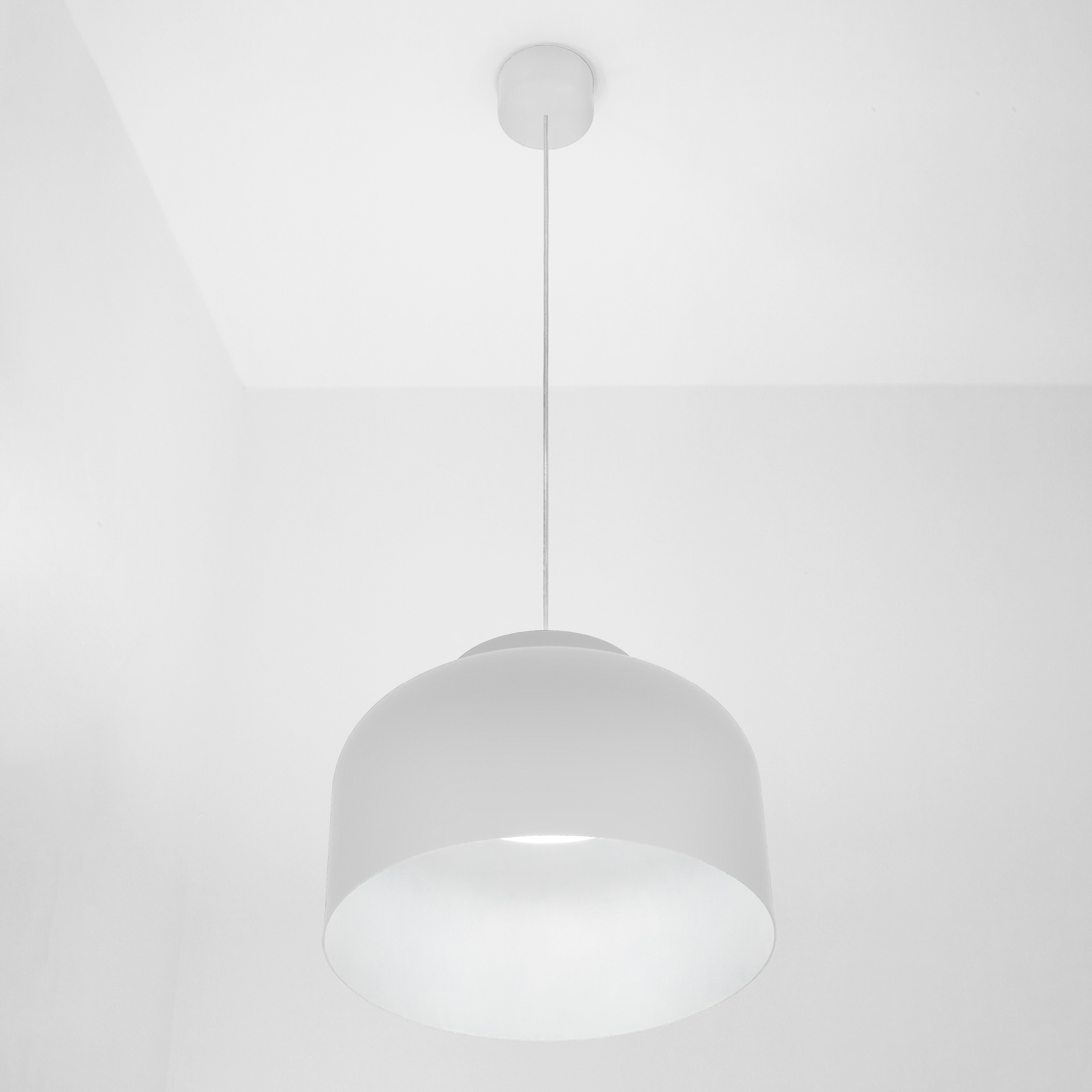BOTTONE SOSPENSIONE BIANCO 30W 2700K-3000K-4000K DIMMERABILE