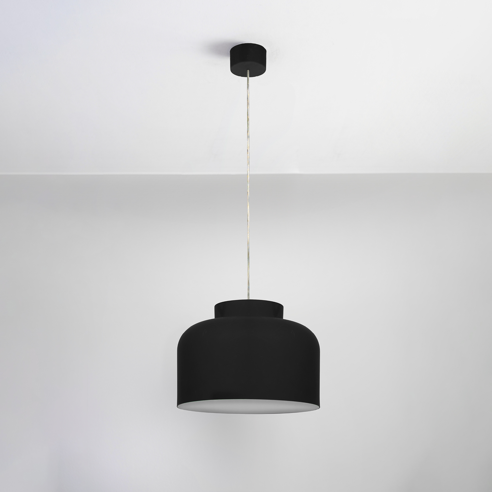 BOTTONE SOSPENSIONE NERO 30W 2700K-3000K-4000K DIMMERABILE