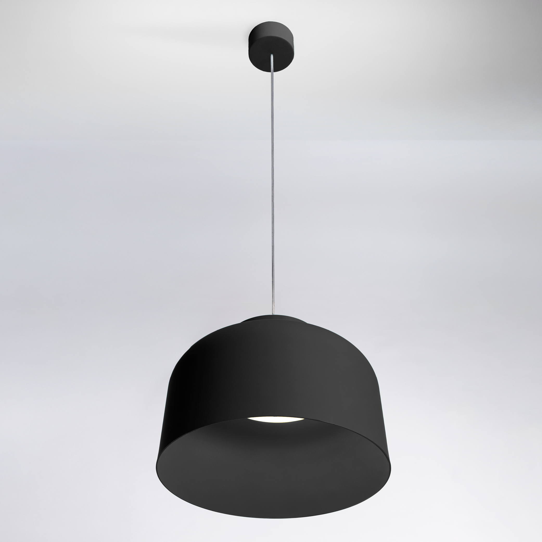 BOTTONE SOSPENSIONE NERO 30W 2700K-3000K-4000K DIMMERABILE