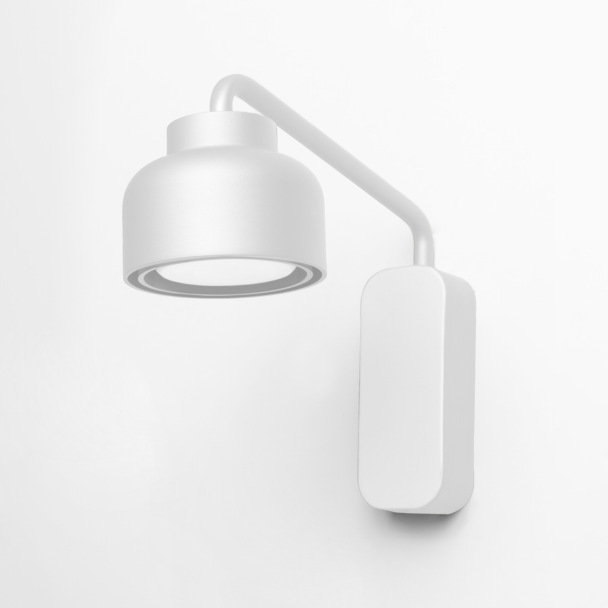 BOTTONE APPLIQUE BIANCO 1x12W LED GX53