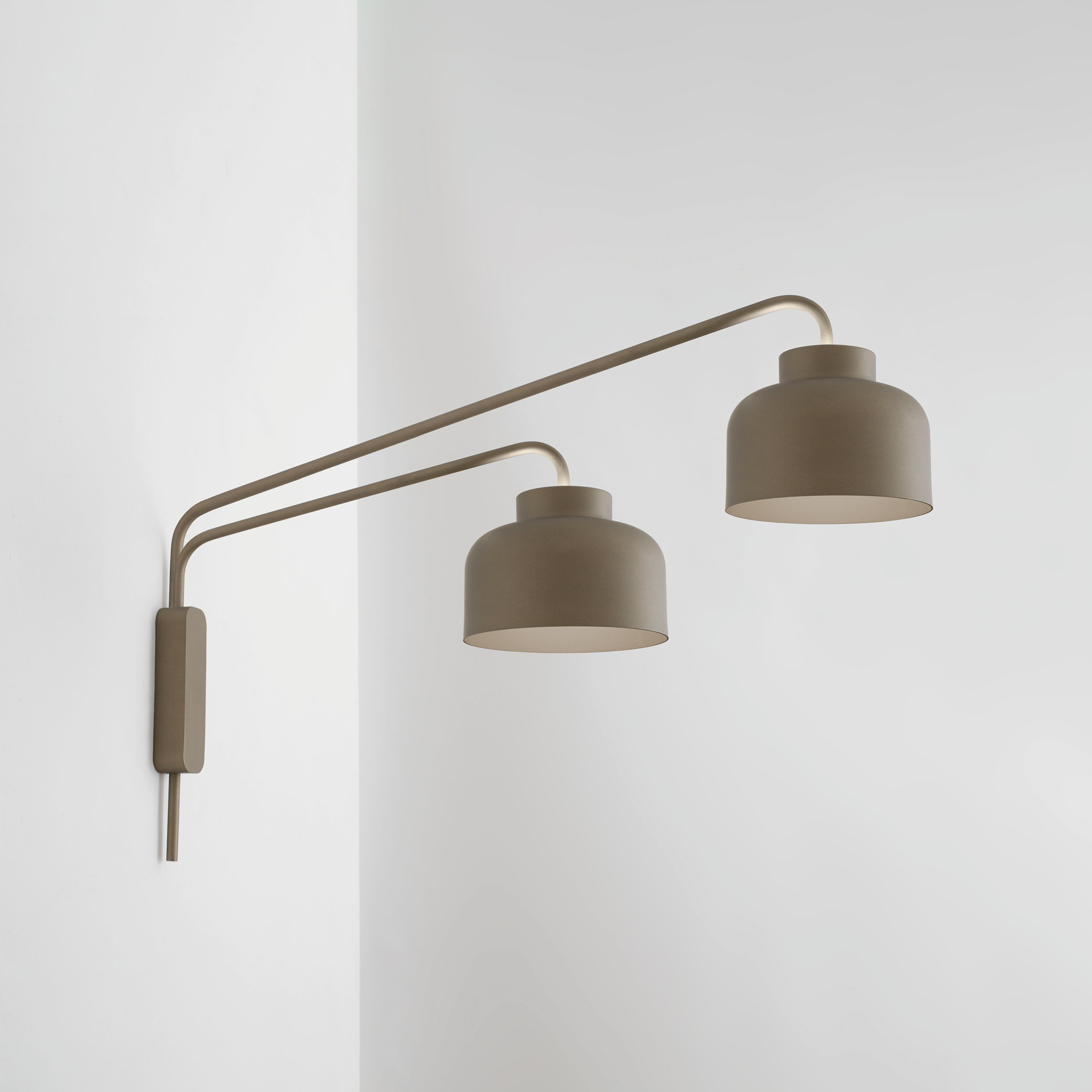 BOTTONE APPLIQUE SABBIA 2X24W 2700K-3000K-4000K DIMMERABILE