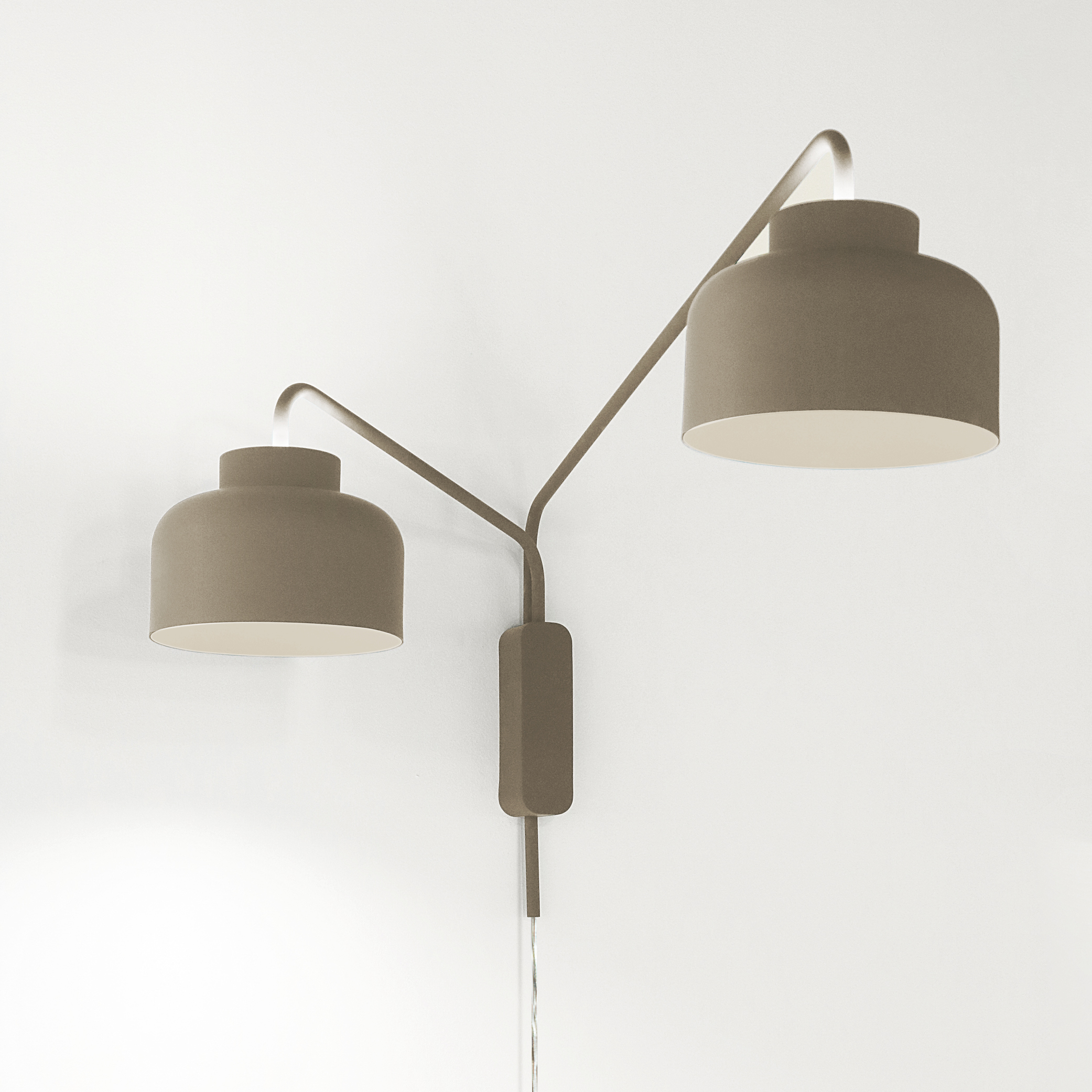 BOTTONE APPLIQUE SABBIA 2X24W 2700K-3000K-4000K DIMMERABILE