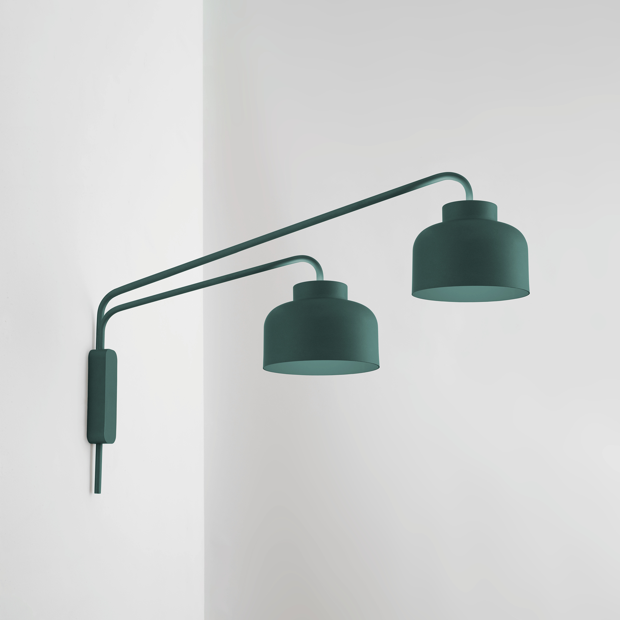 BOTTONE APPLIQUE PETROLIO 2X24W 2700K-3000K-4000K DIMMERABILE