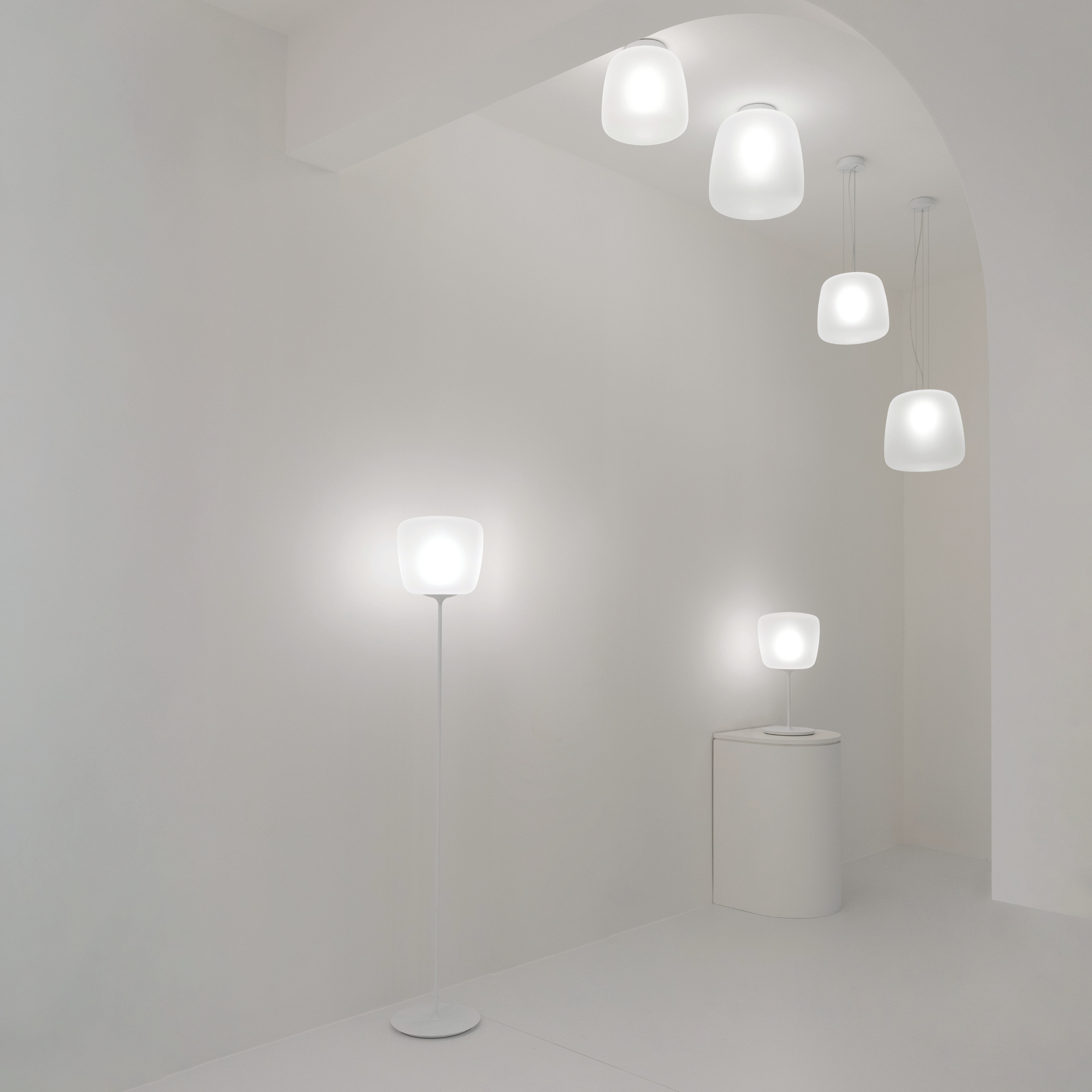 ETHEREA PLAFONIERA SMALL BIANCO 1X18W LED E27
