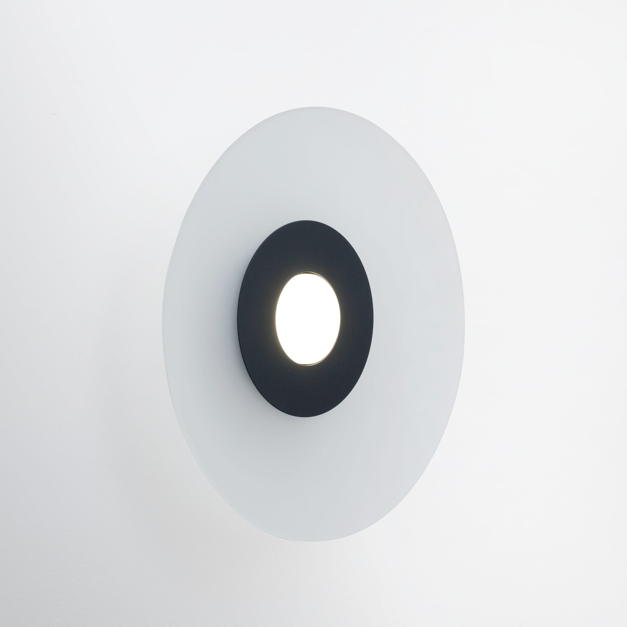 MULTIPOP VETRO APPLIQUE/PLAFONIERA BIANCO SATINATO 1x12W LED GX53