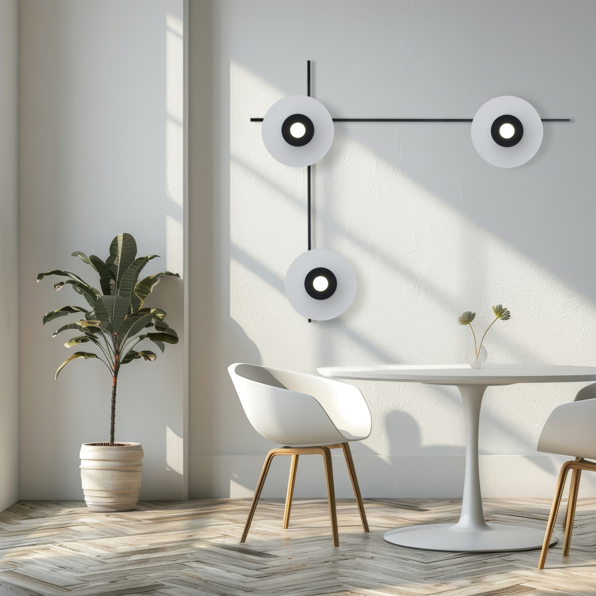 MULTIPOP VETRO APPLIQUE/PLAFONIERA BIANCO SATINATO 1x12W LED GX53