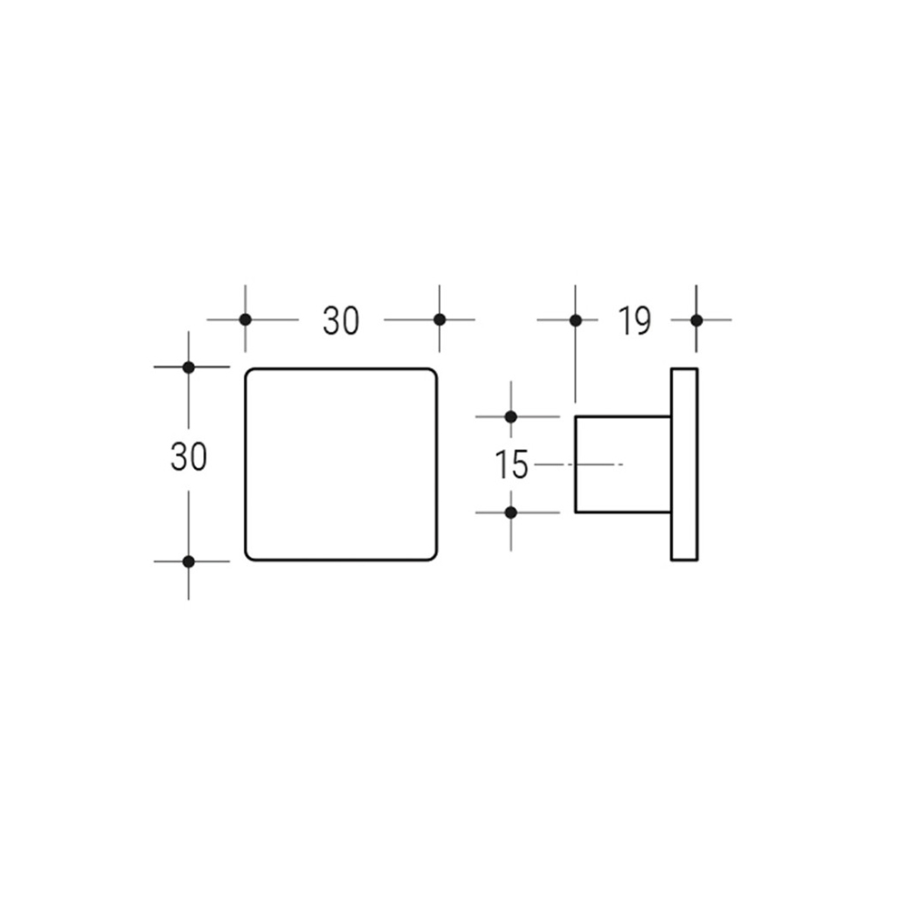 POMOLO ART.O22Q H.19 QUADRATO CSA