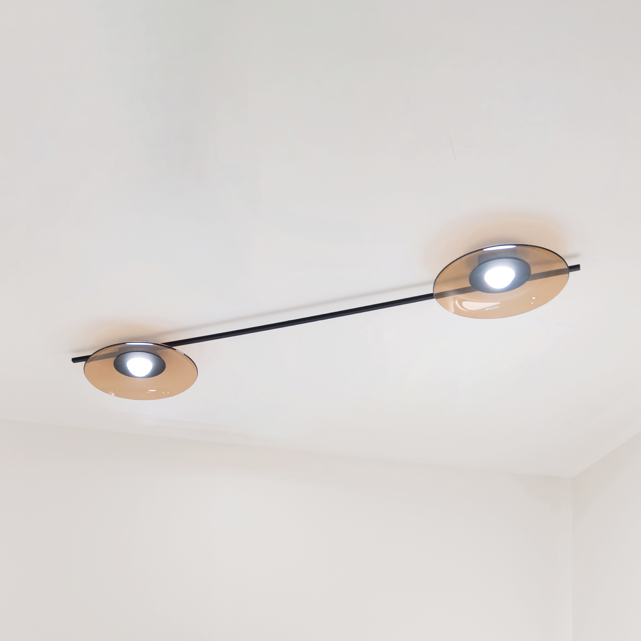 MULTIPOP VETRO APPLIQUE/PLAFONIERA AMBRA 1x12W LED GX53