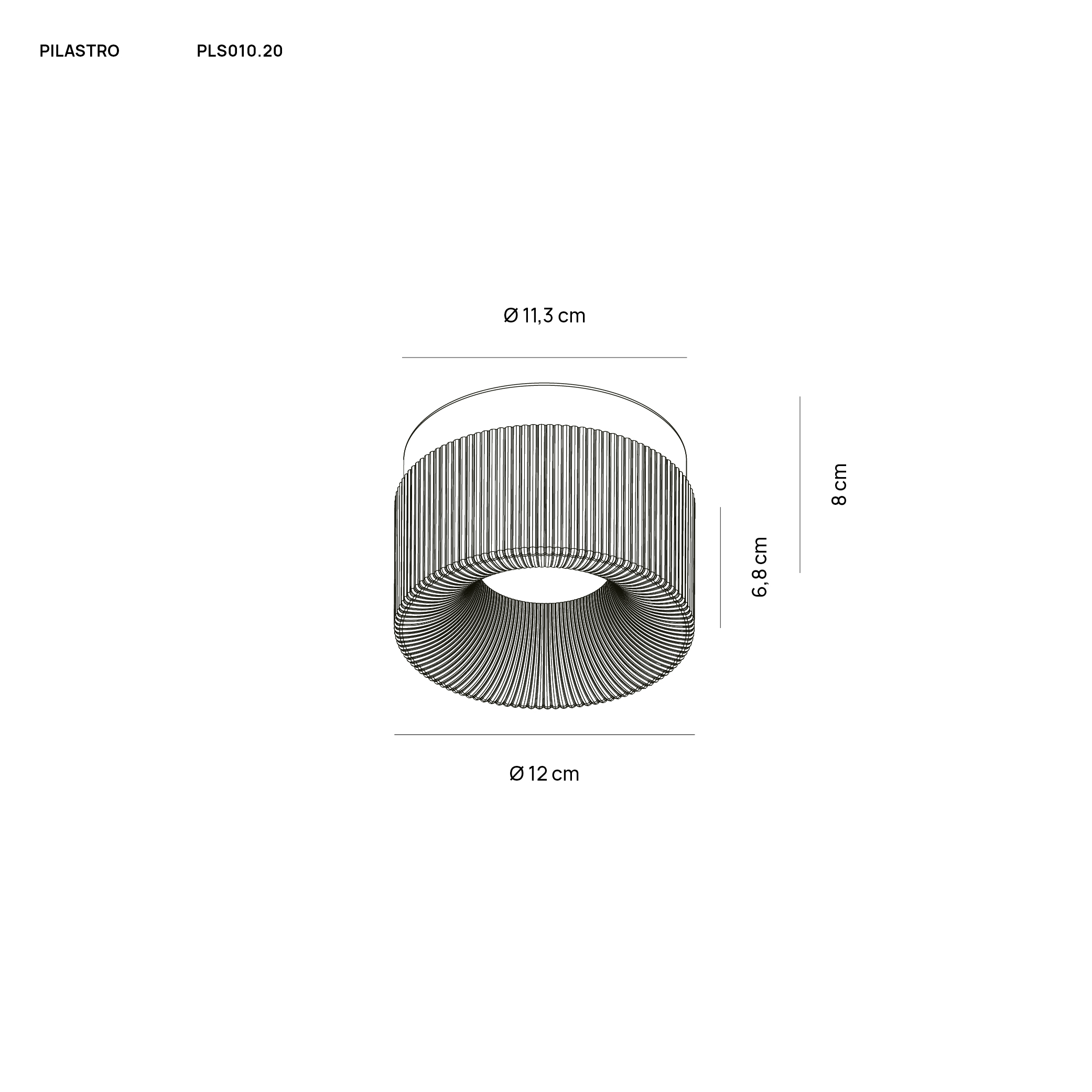 PILASTRO PLAFONIERA/APPLIQUE BASE ANTRACITE + VETRO BIANCO SATINATO 1X12W LED GX53