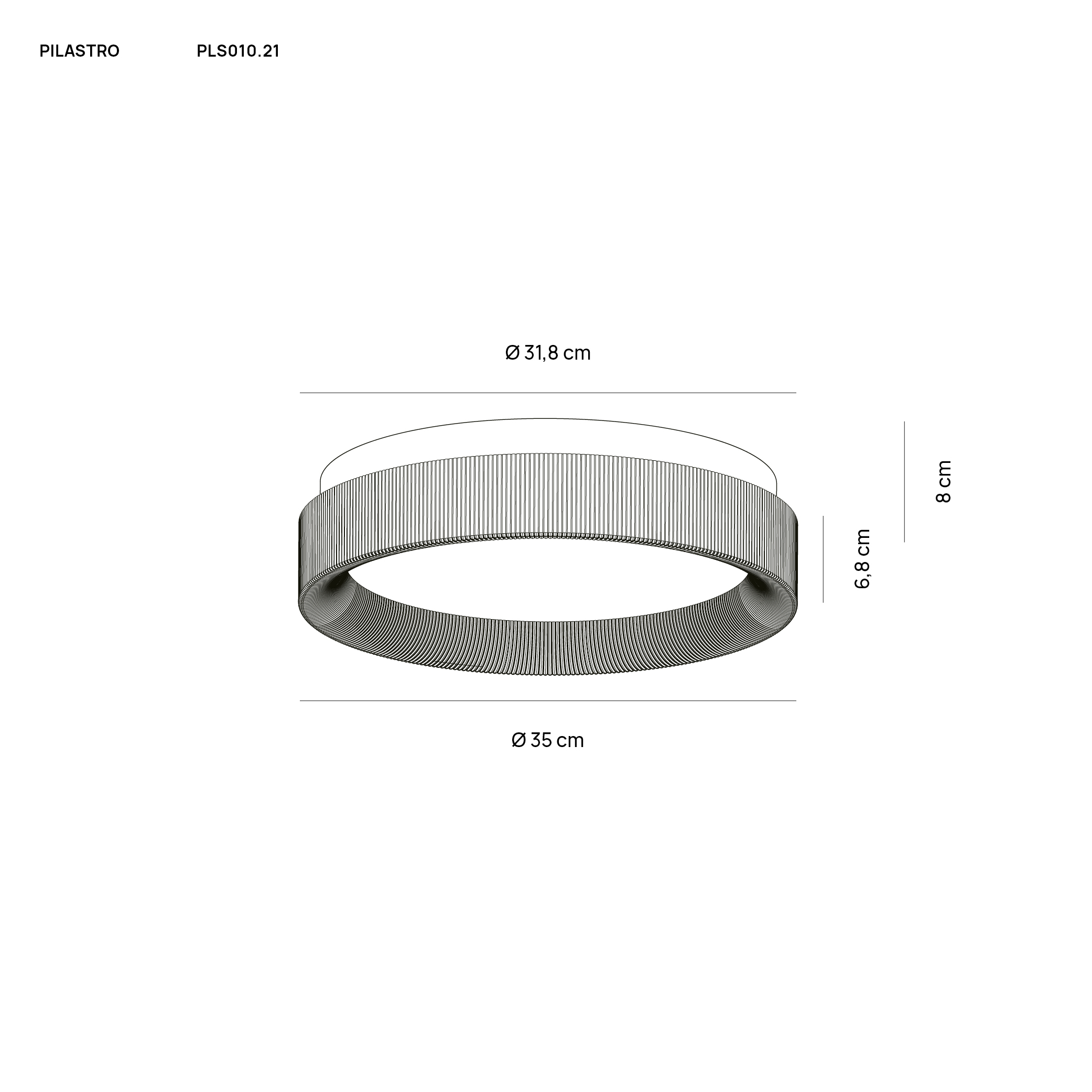 PILASTRO PLAFONIERA BASE ANTRACITE + VETRO TRASPARENTE 24W 2700K-3000K-4000K DIMMERABILE