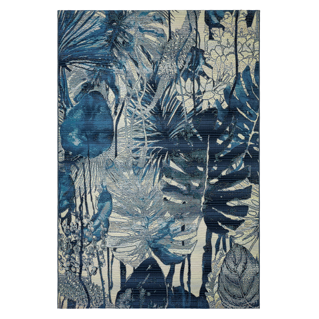 Tappeto AMAZZONIA 790X – L’eleganza del blu in chiave tropicale - Immagine principale