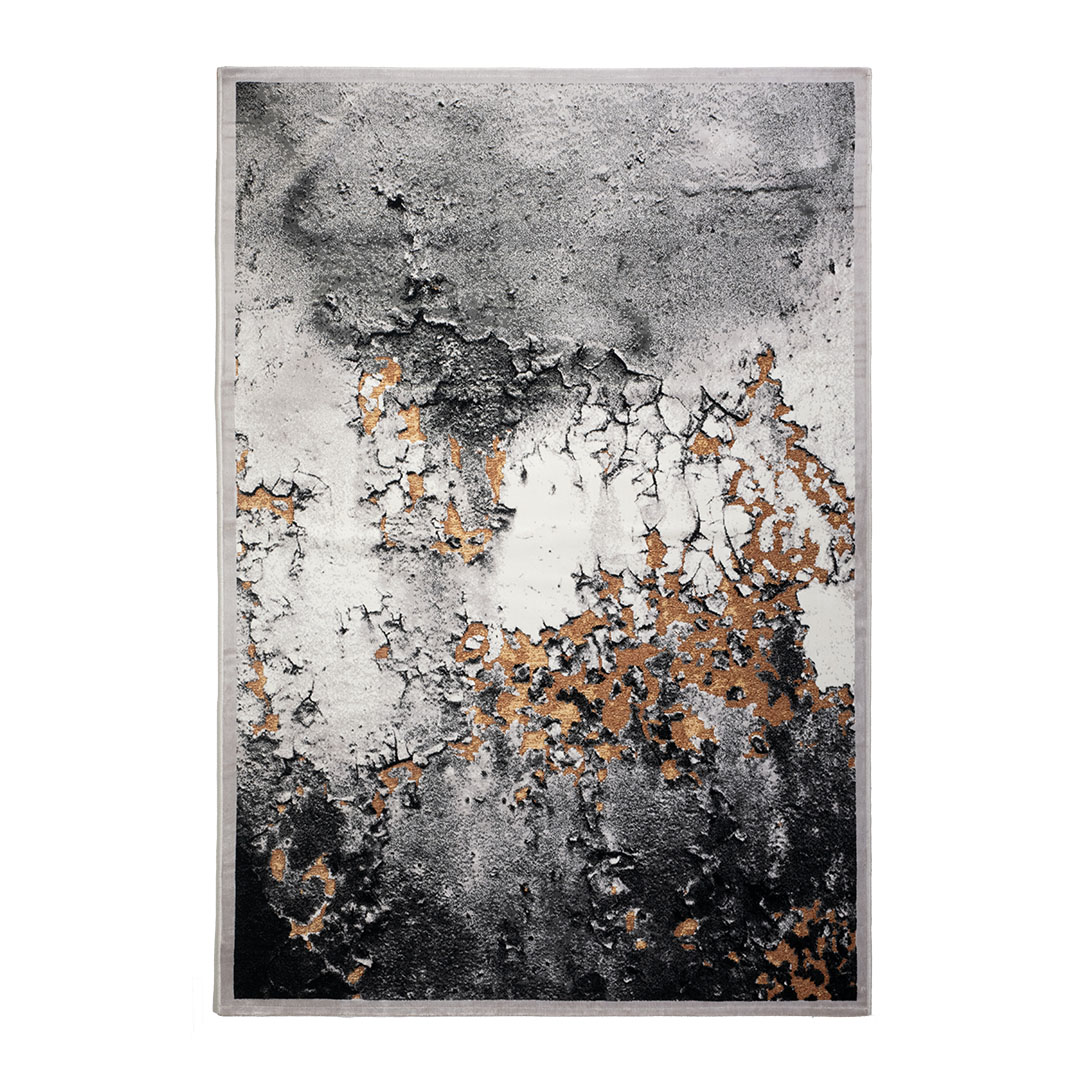 Tappeto GABRIELLE 491E/Q13: Stile Materico con Accenti Dorati - Immagine principale