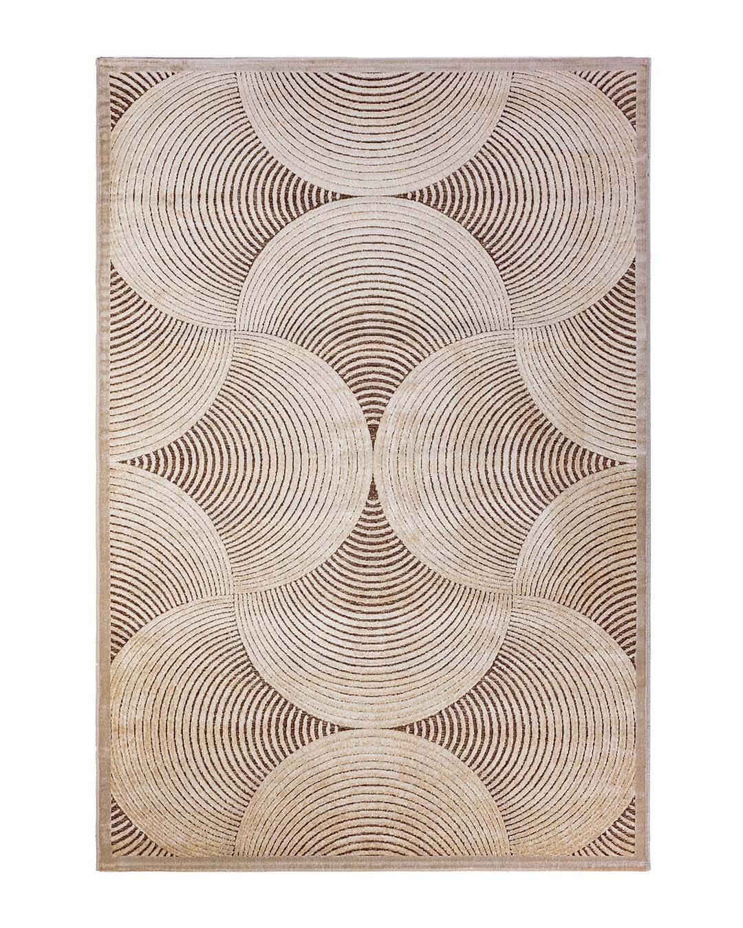 Tappeto GABRIELLE 794J/Q41: L’eleganza dei cerchi in rilievo