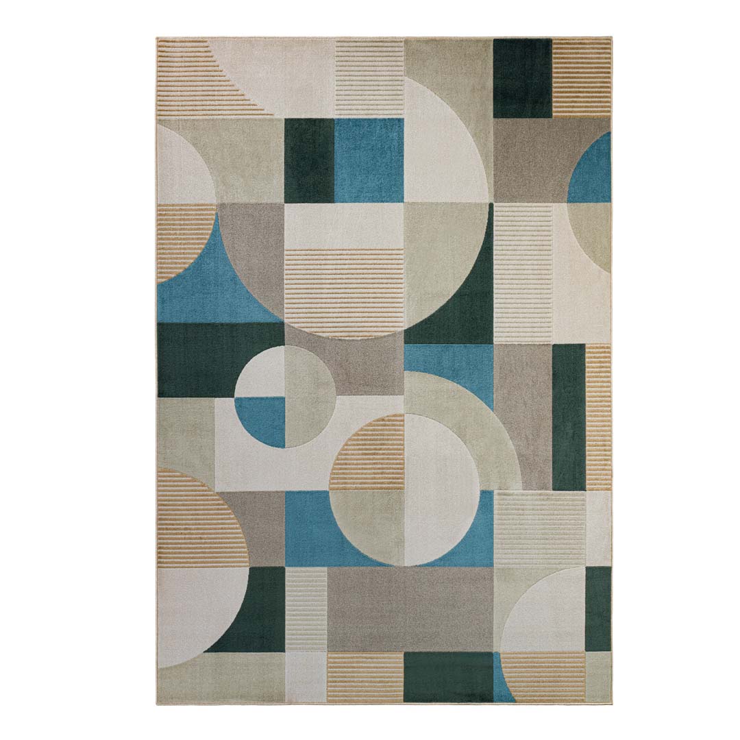 Kunstvoller Minimalismus für moderne Wohnwelten: Teppich VITTORIA 9780017/6242