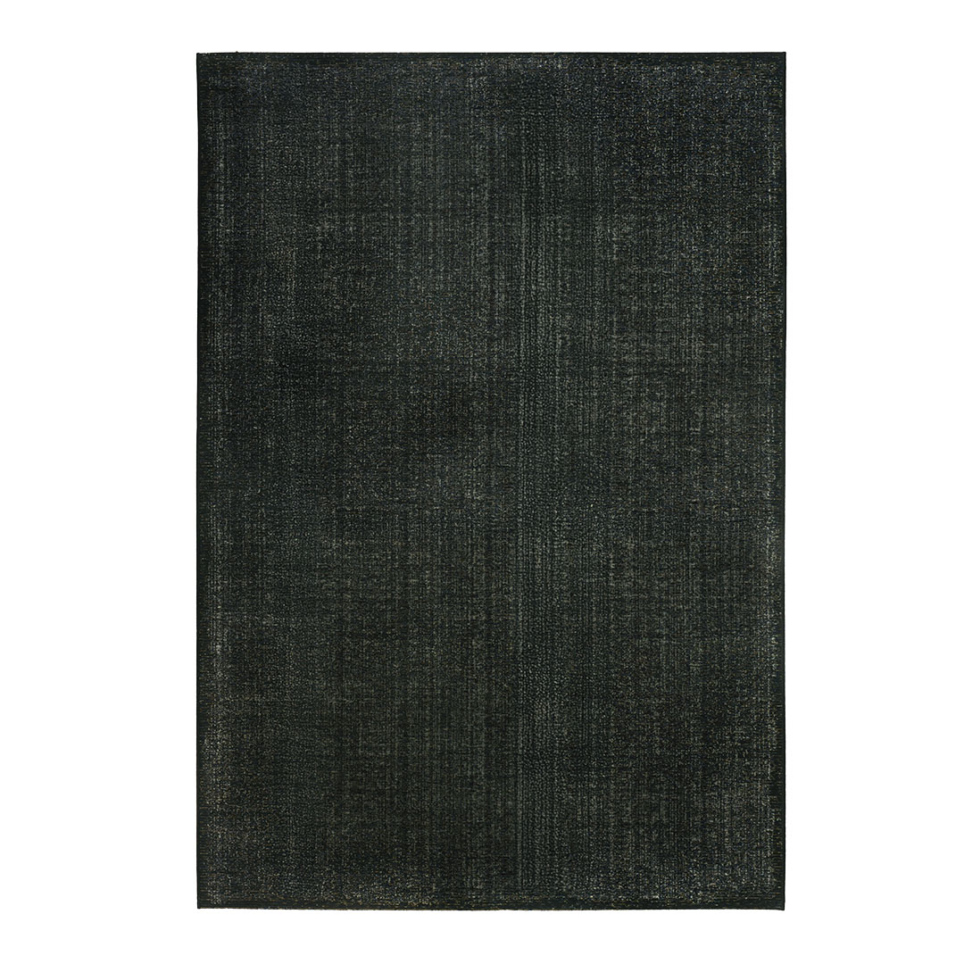 Tappeto MAYA BLACK: Eleganza Monocromatica per Interni ed Esterni