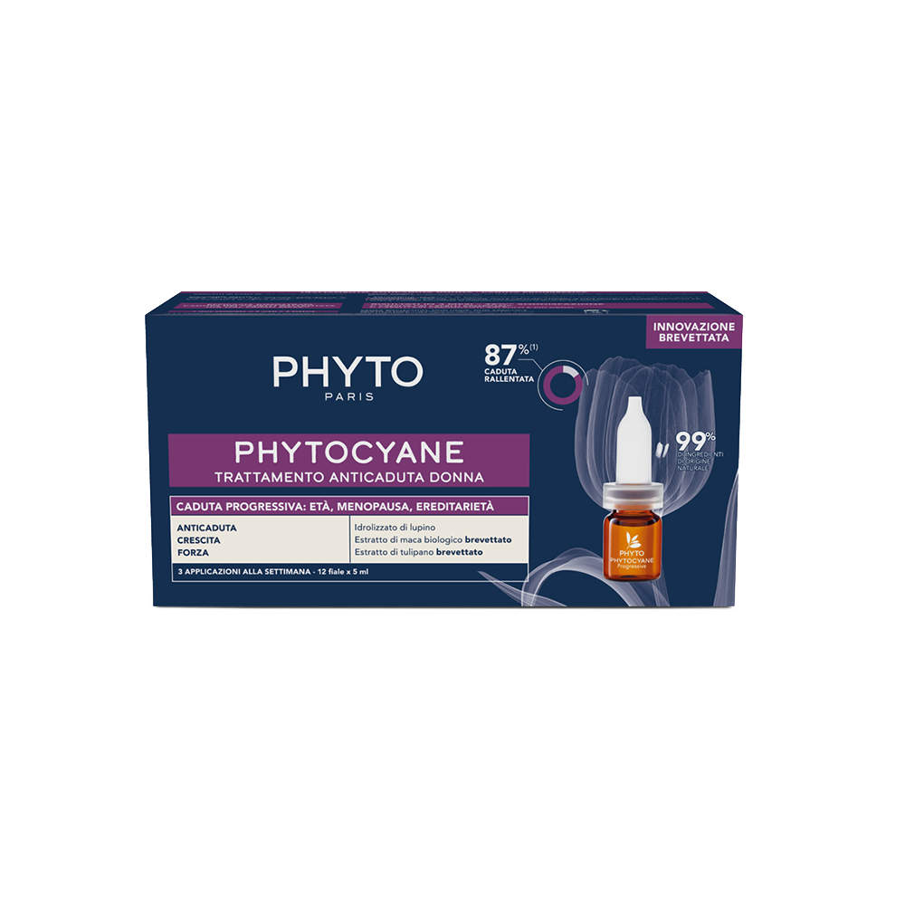 Phytocyane Fiale Anti-Caduta Temporanea dei Capelli Donna 12 Fiale