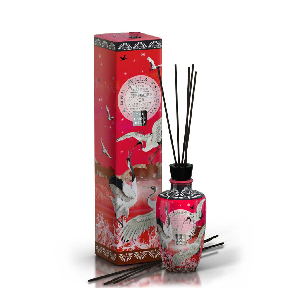 Diffusore per Ambiente La Gru della Felicità300ml + Bacchette