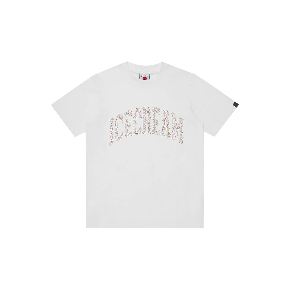 ICECREAM Maglietta Maniche Corte Tee Sprinkles White