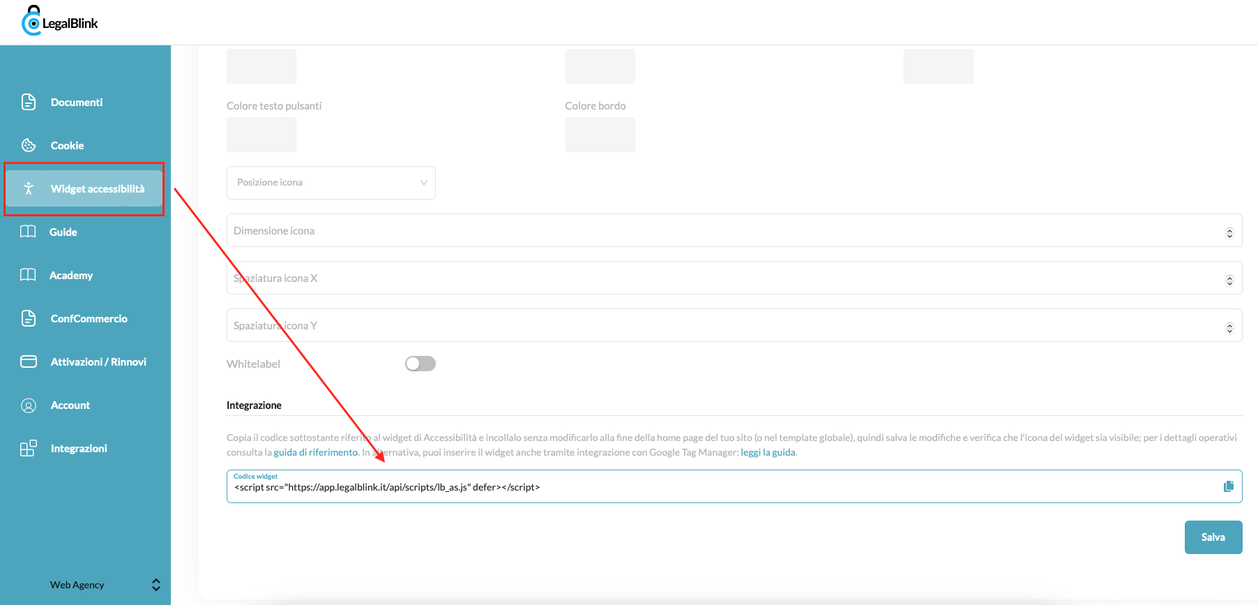 script di accessibilità