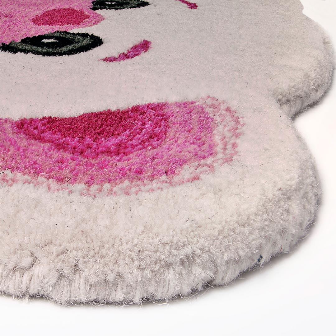 Tappeto per Bambini ANIMALS POLAR BEAR IVORY/PINK – Tenerezza e Qualità per la Cameretta