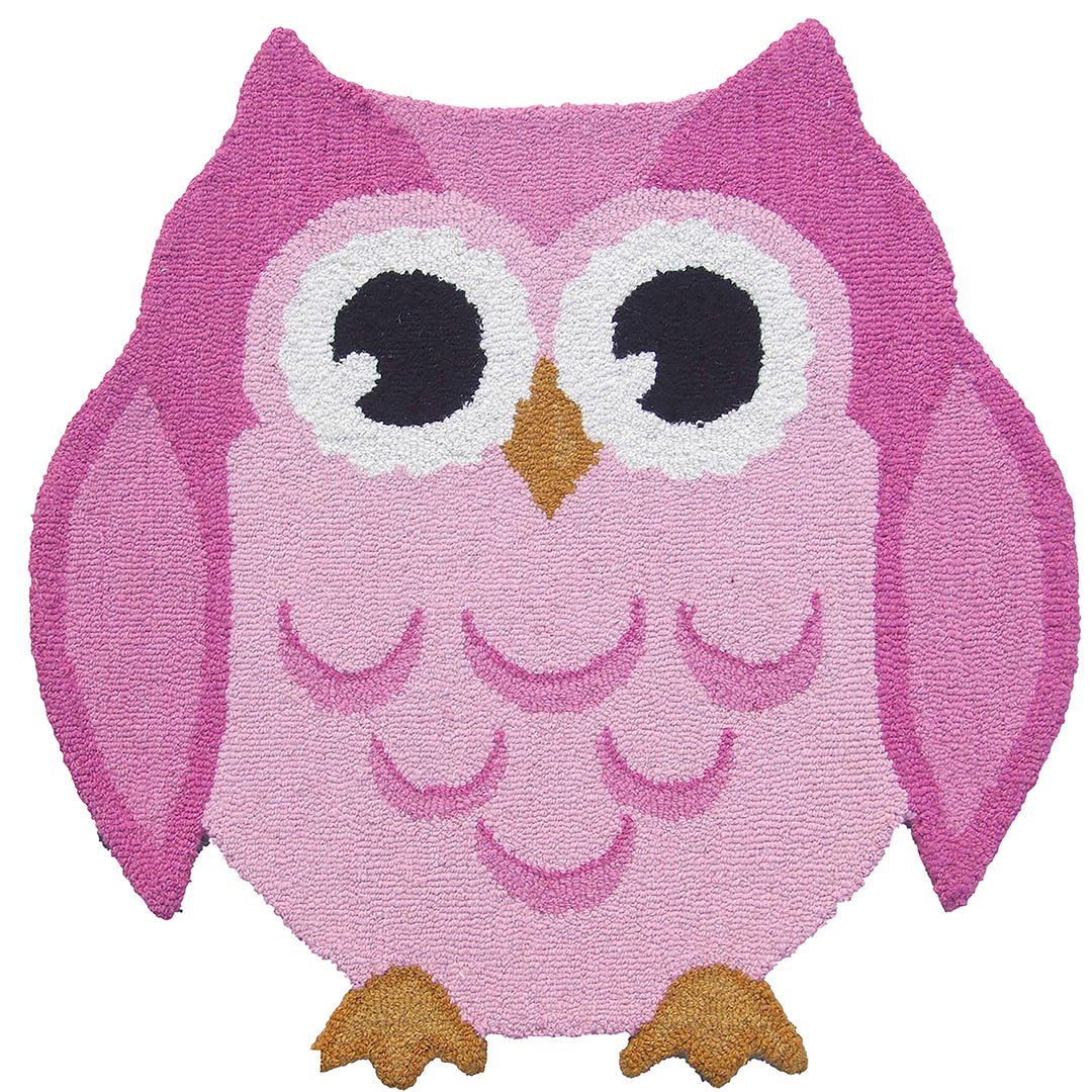 Tappeto per Bambini ANIMALS OWL PINK – Divertimento e Qualità per la Cameretta - Immagine principale