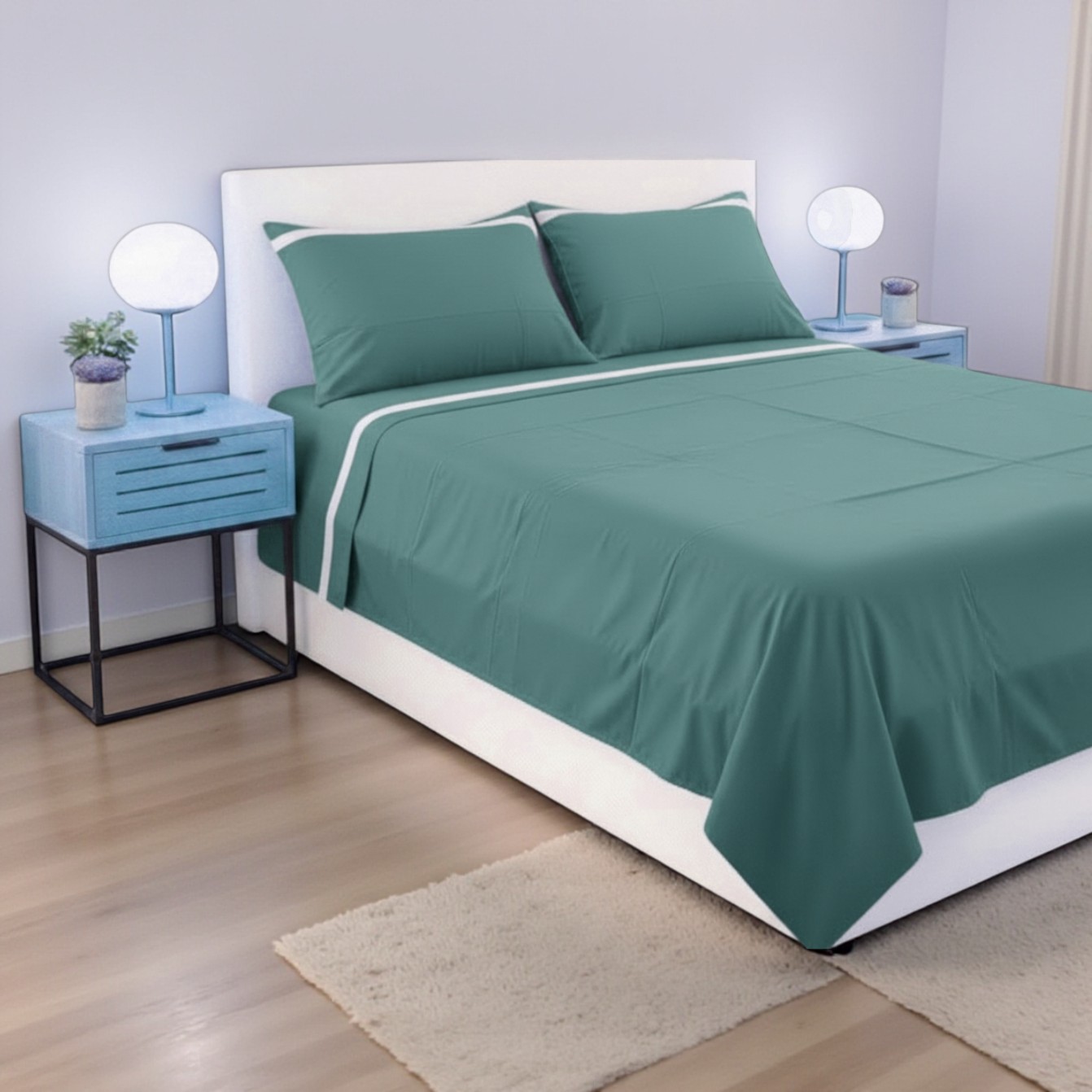 Completo letto matrimoniale Stefy - petrolio