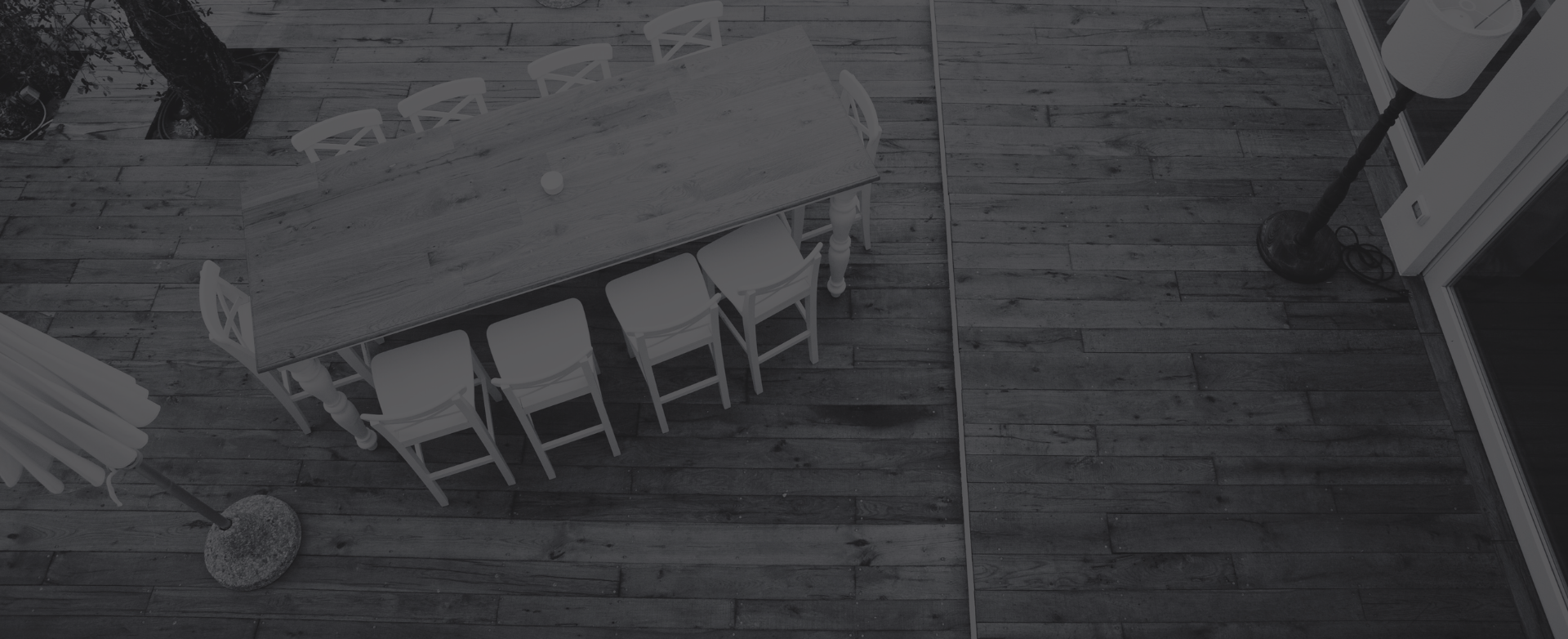 pavimenti, decking esterno, arredamenti, pergolati e scale in legno di briccole veneziane   