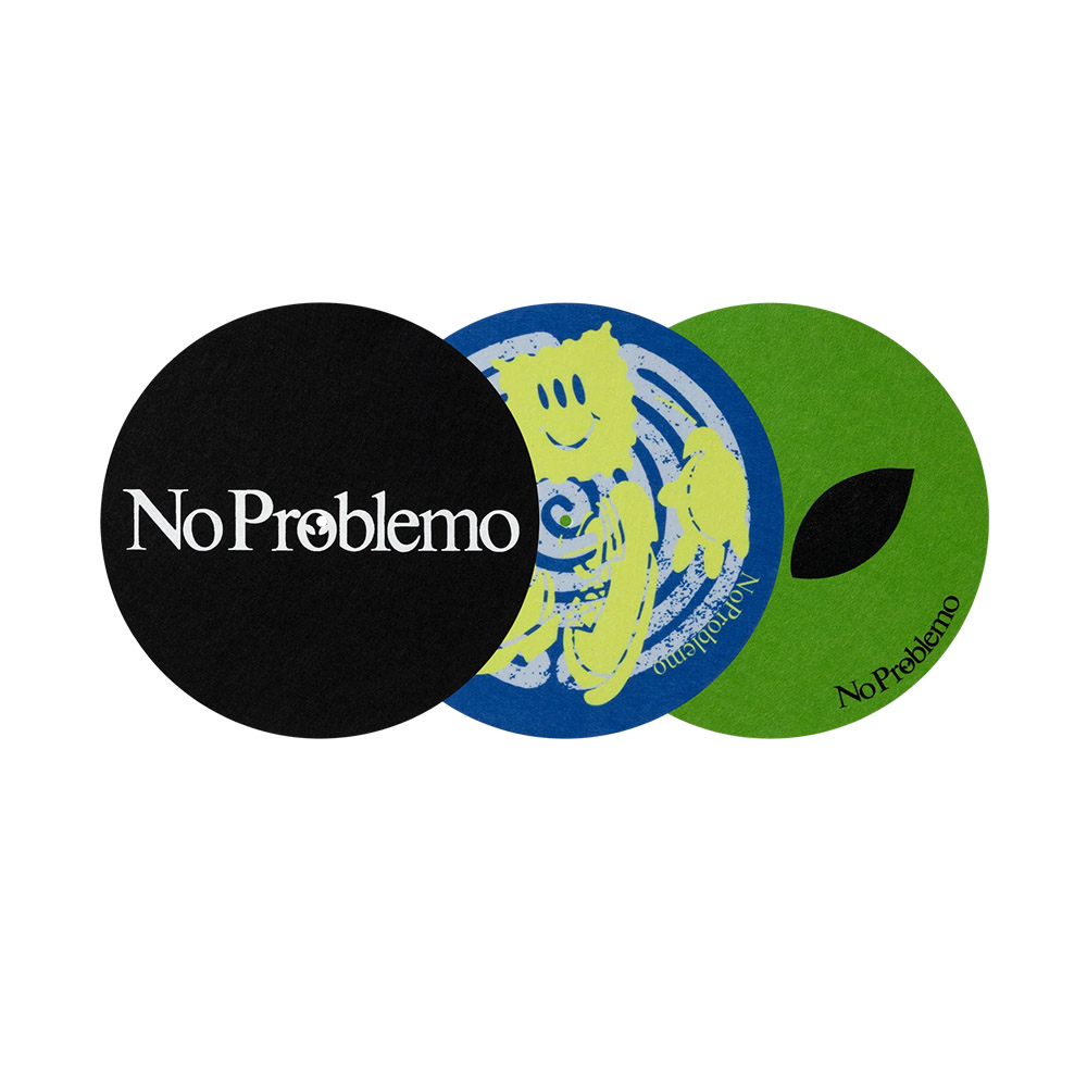 NO PROBLEMO Panni per Giradischi Turntable Slipmats No Problemo 3 Pack