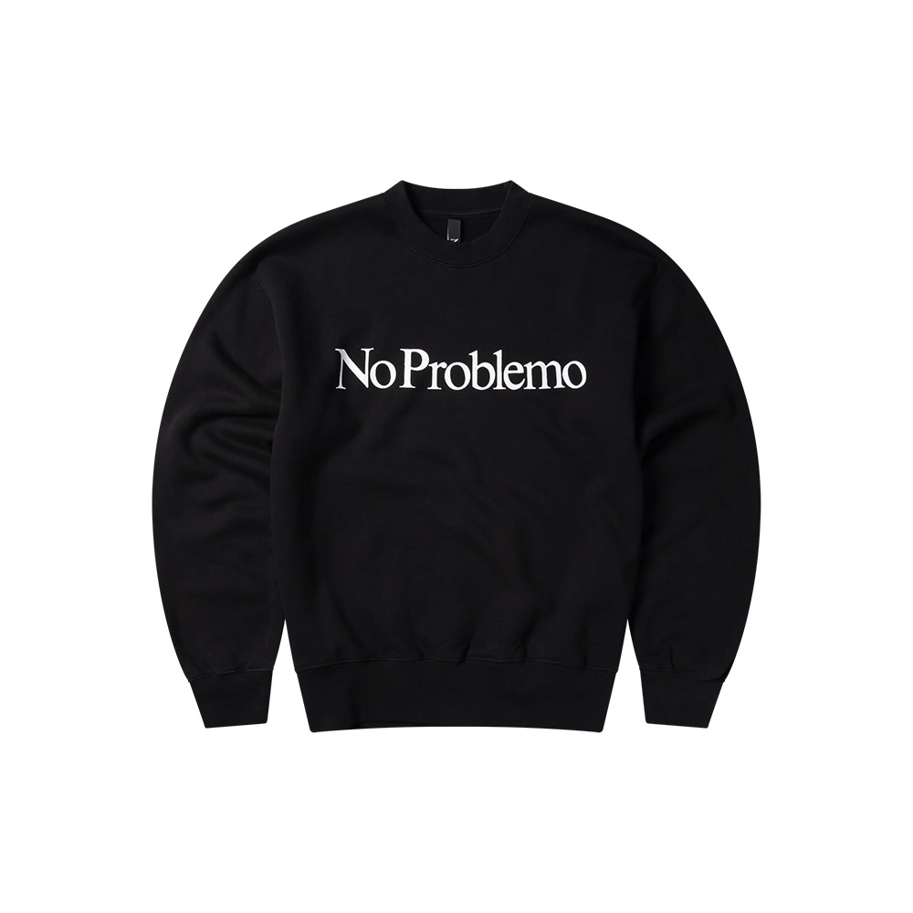 NO PROBLEMO Felpa Girocollo Sweatshirt No Problemo Black 
