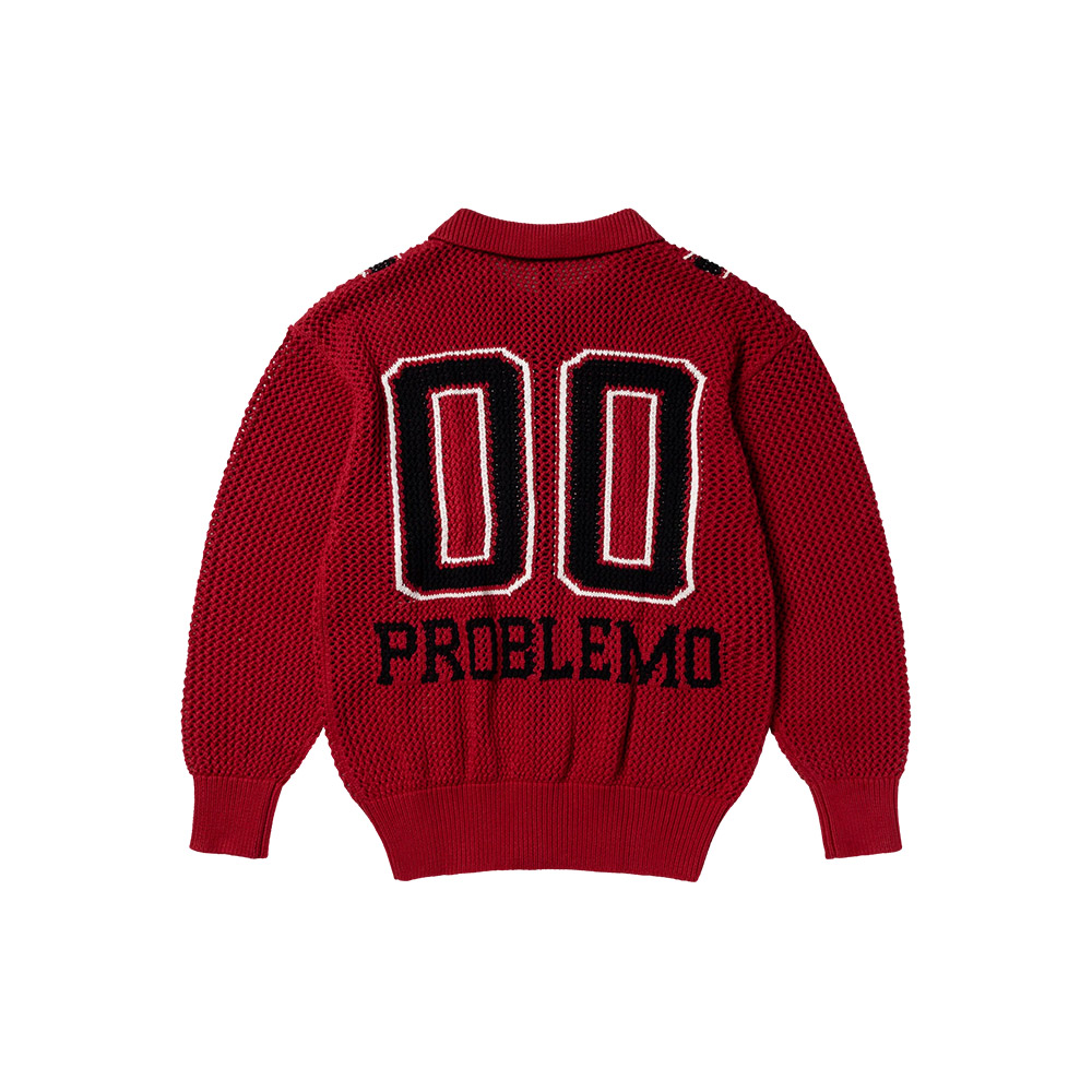 NO PROBLEMO Maglione Crochet Jumper Nyp Sports 